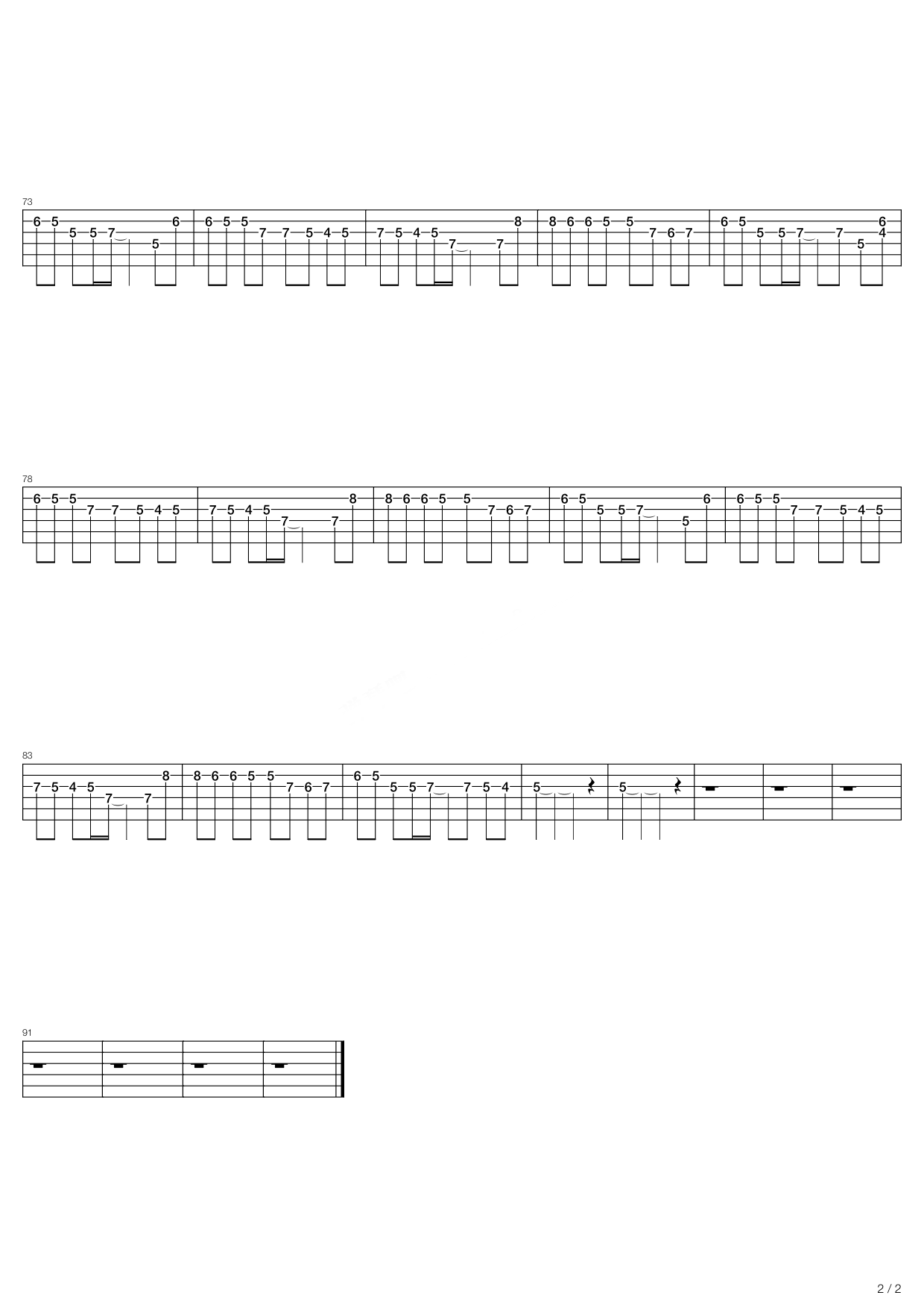 最重要的小事吉他谱,C调高清简单谱教学简谱,五月天六线谱原版六线谱图片