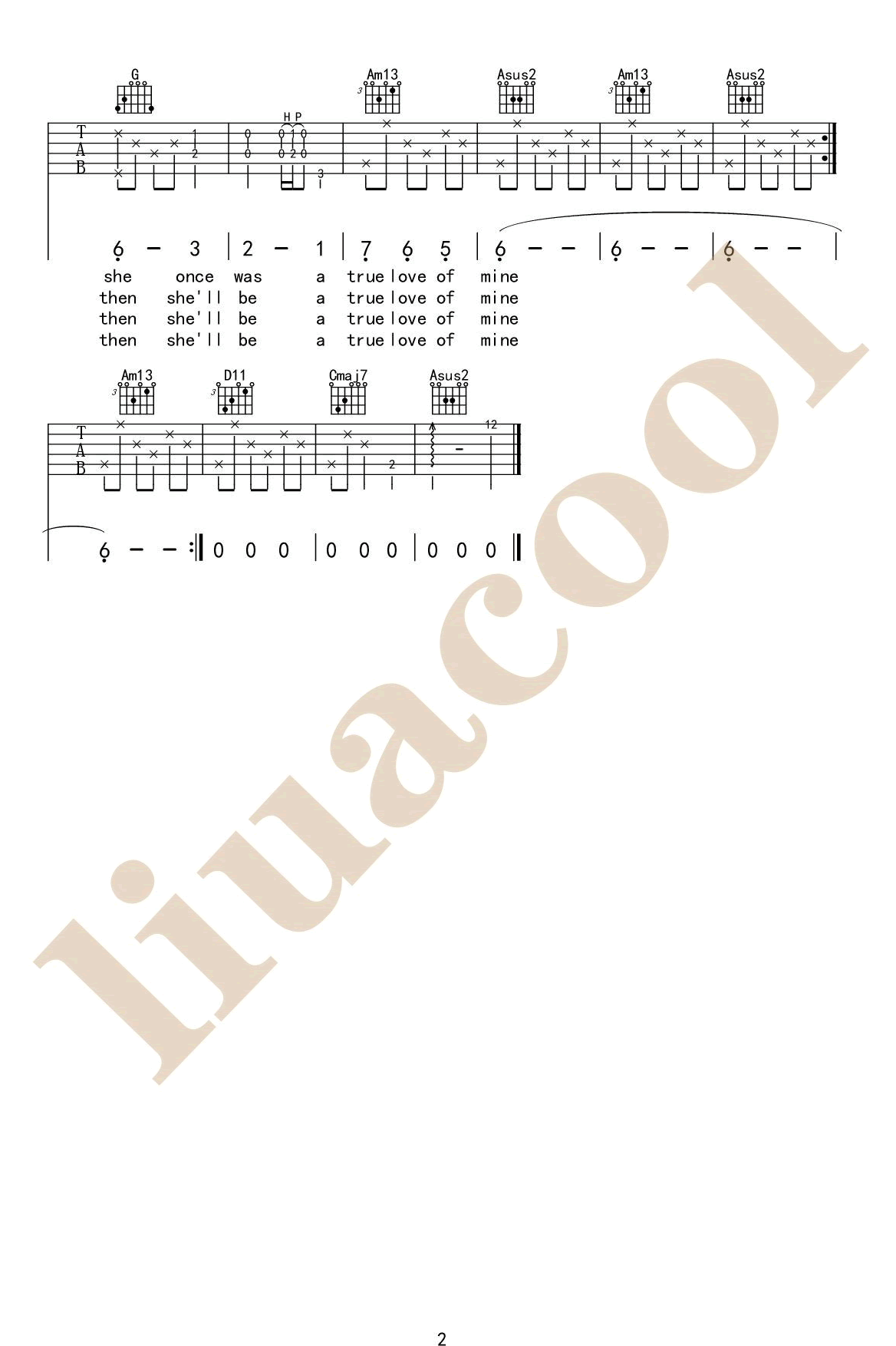 Scarboroug,C调斯卡布罗集市弹唱伴奏谱教学简谱,PaulSimon六线谱图片